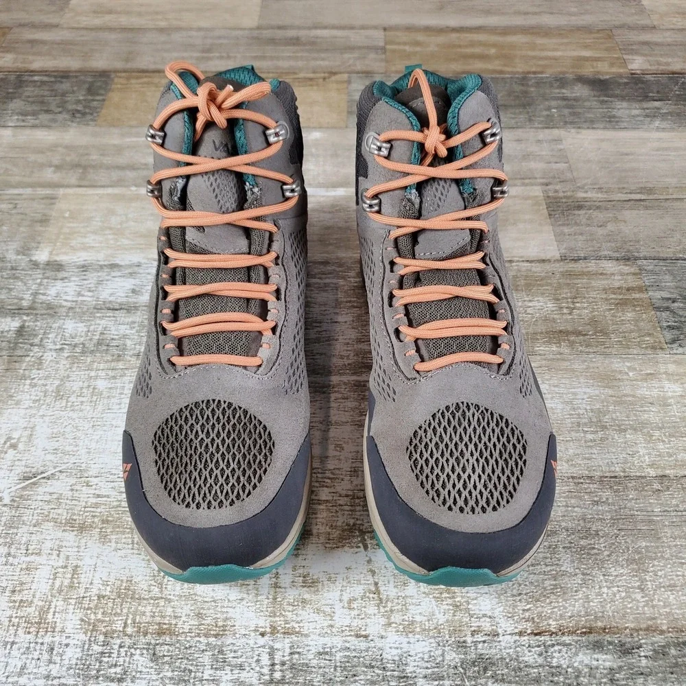 Vasque Breeze LT NTX Womens Hiking Shoes Sz 9 M Bungee Cord Leather Lace Up